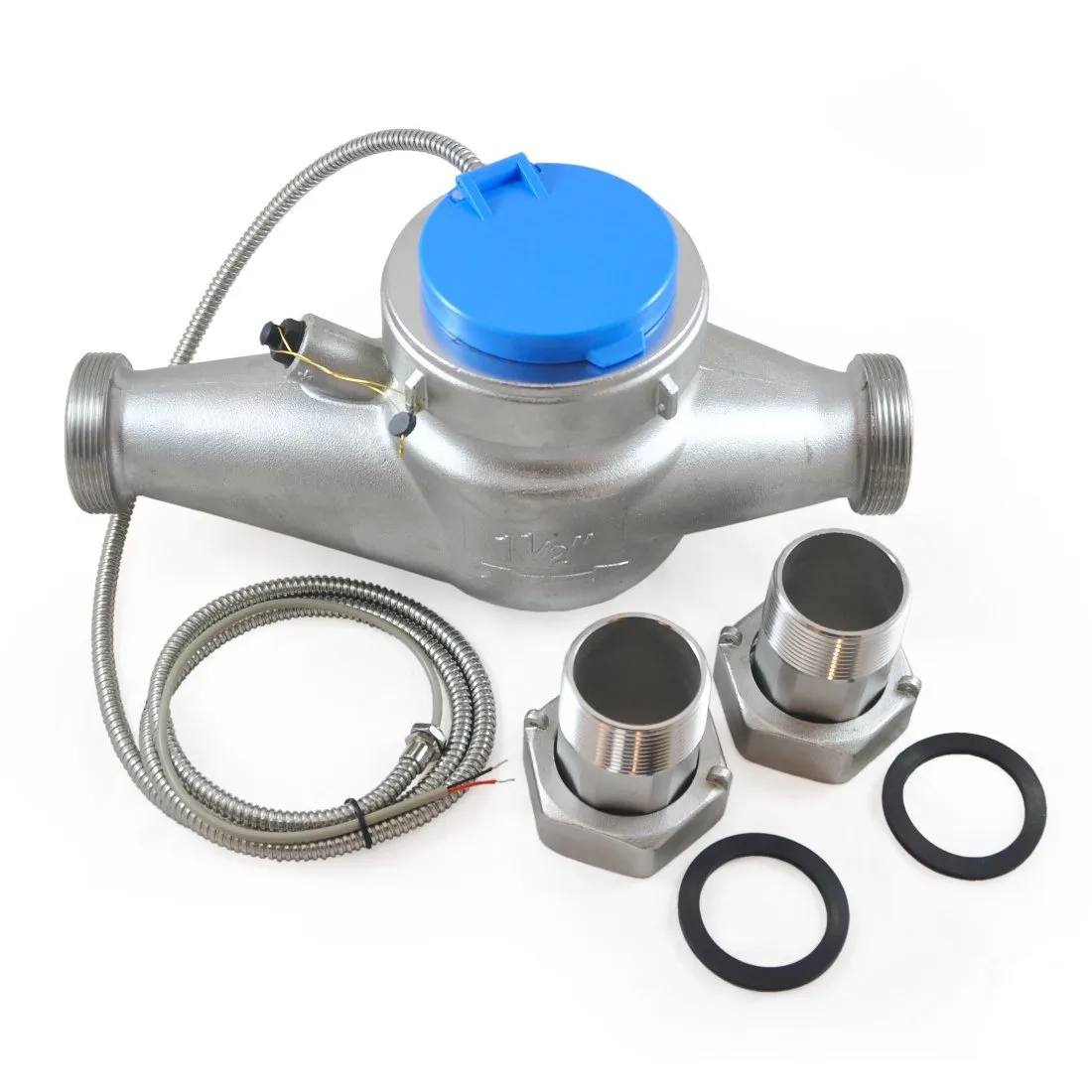 1.5 Inch Water Meter - Stainless Steel, NSF 61, Pulse Output