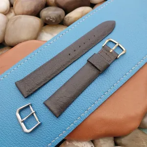 17mm Kreisler Saddle Leather nos Unused Classic Tapered 1960s Vintage Watch Band