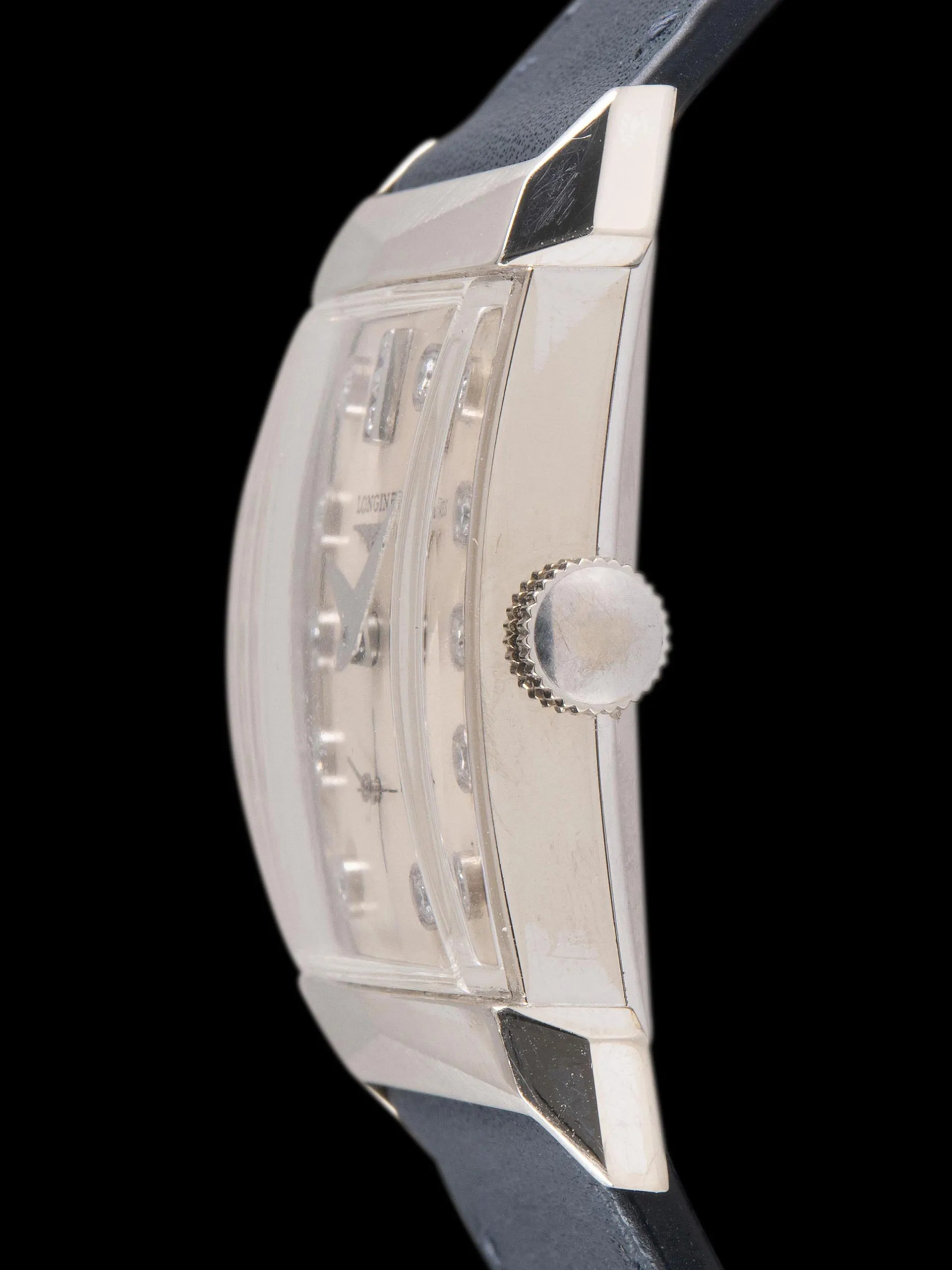 1955 Longines Dress Watch 14K WG (Ref. 2041 P) "Cal. 9LT" Diamond Dial