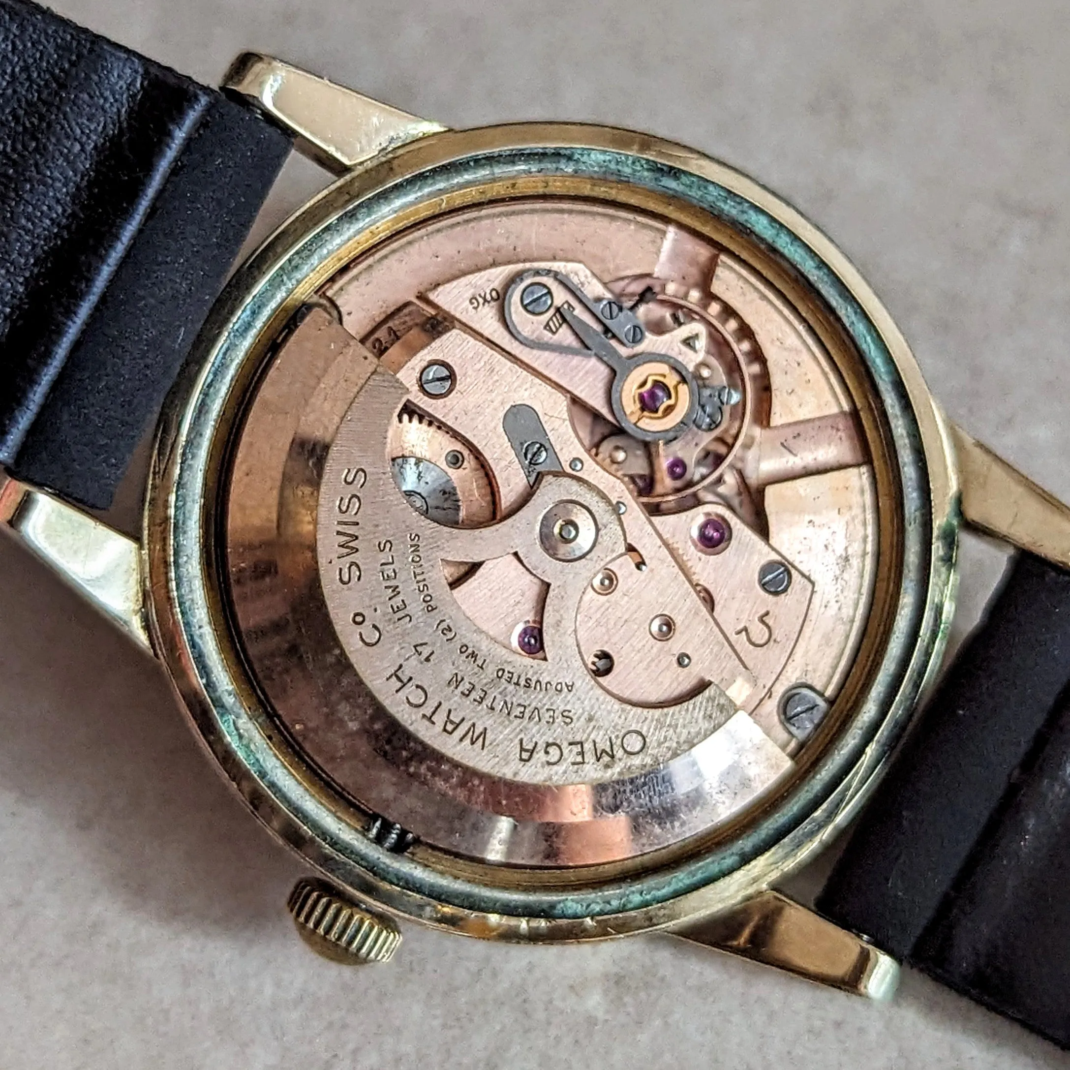 1958 OMEGA Seamaster Automatic Wristwatch Cal. 500 14K G.F. Vintage Watch Ref. G6250