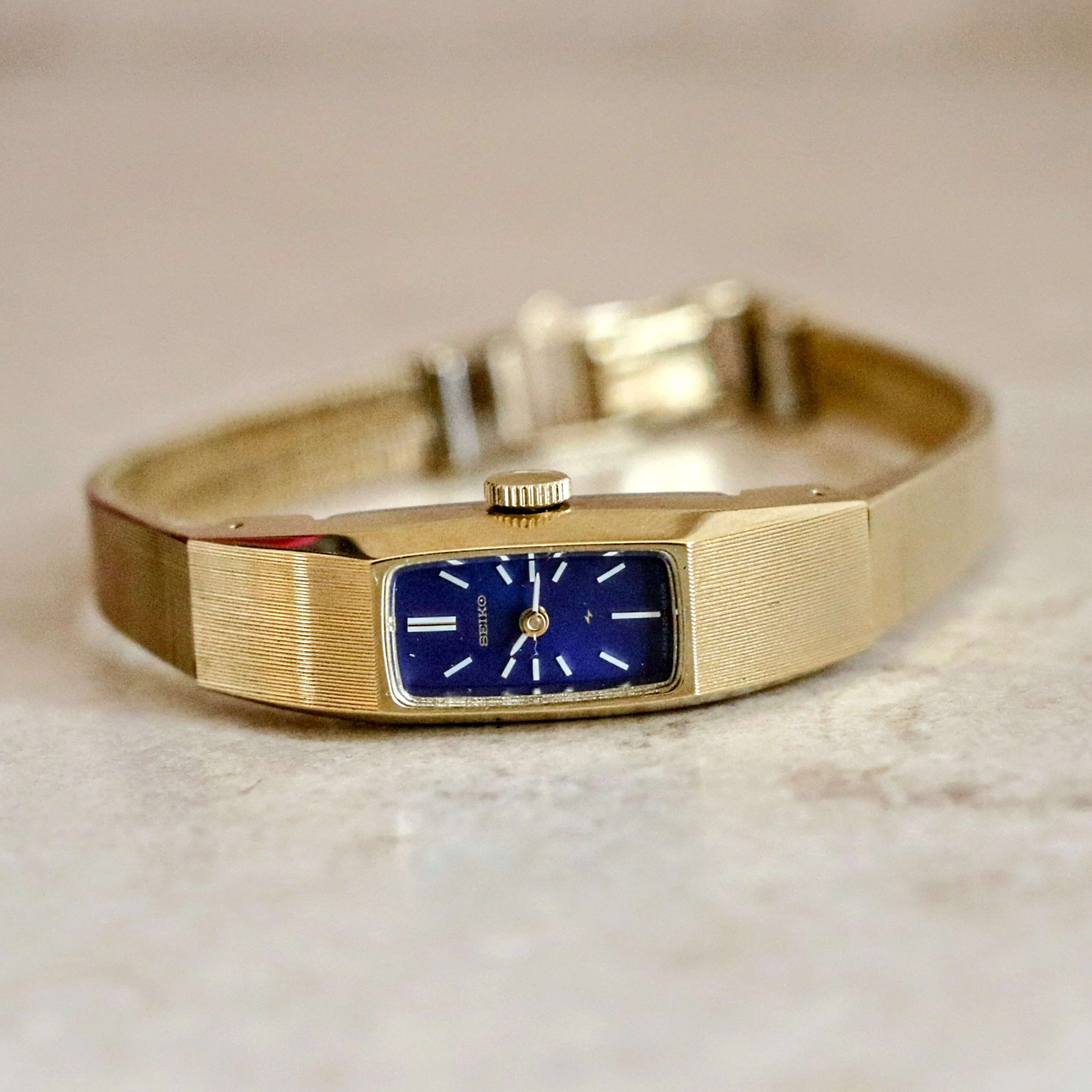 1973 SEIKO Ladies Watch Ref. 1520-3570 Rectangle Tank Case Wristwatch
