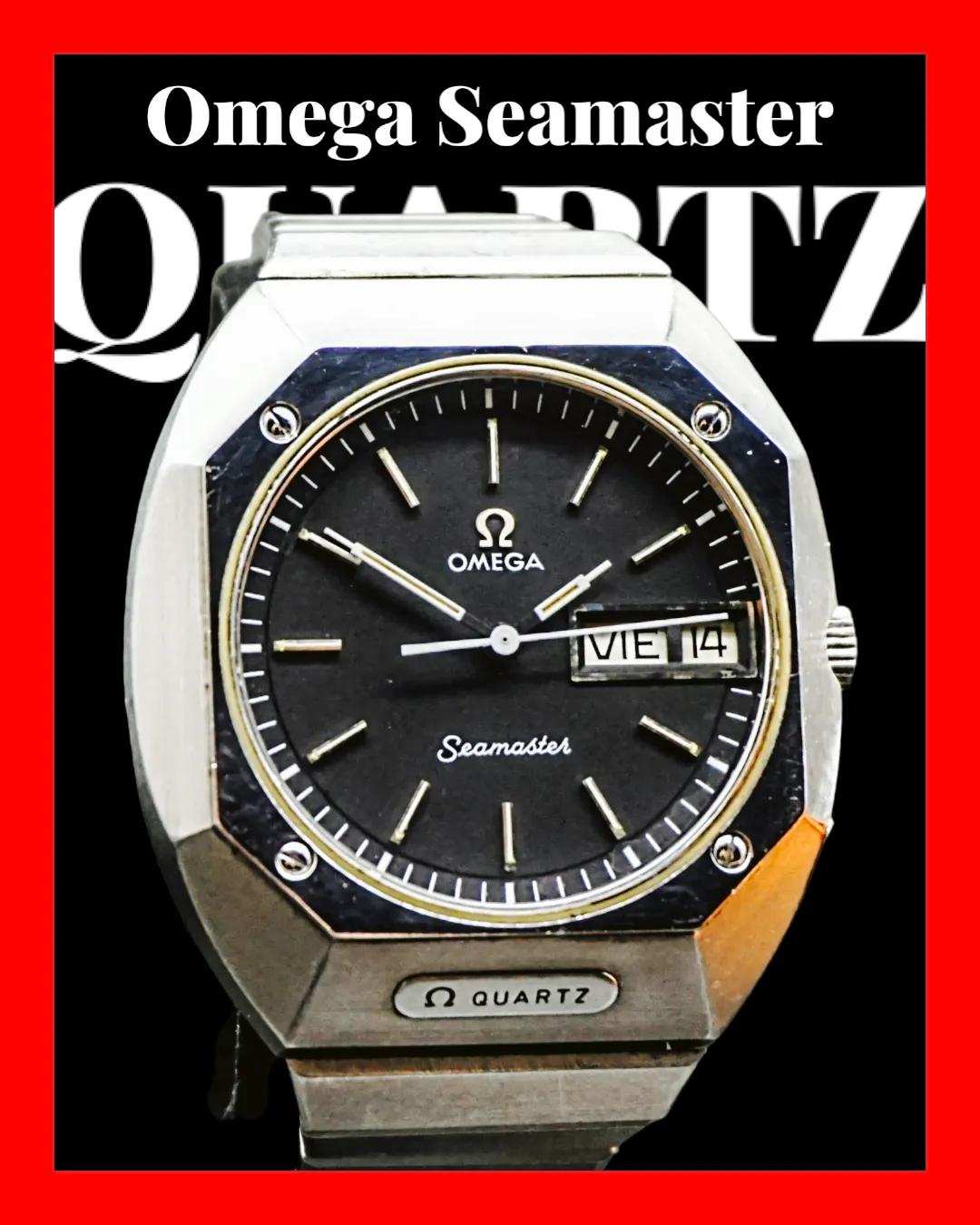 1975 OMEGA Seamaster Mariner Wristwatch Cal. 1310 Swiss Quartz Watch Ref. ST 396.0840