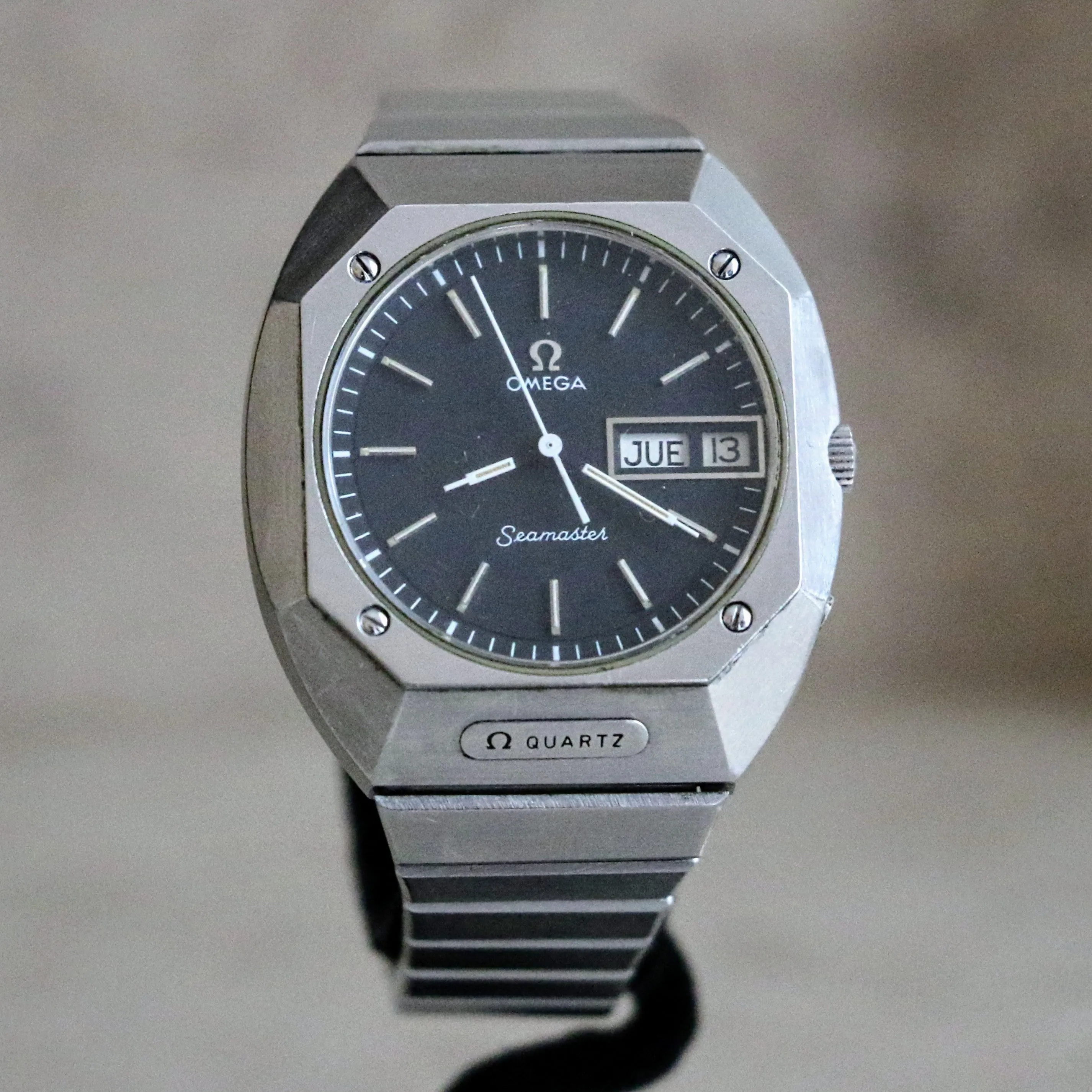 1975 OMEGA Seamaster Mariner Wristwatch Cal. 1310 Swiss Quartz Watch Ref. ST 396.0840