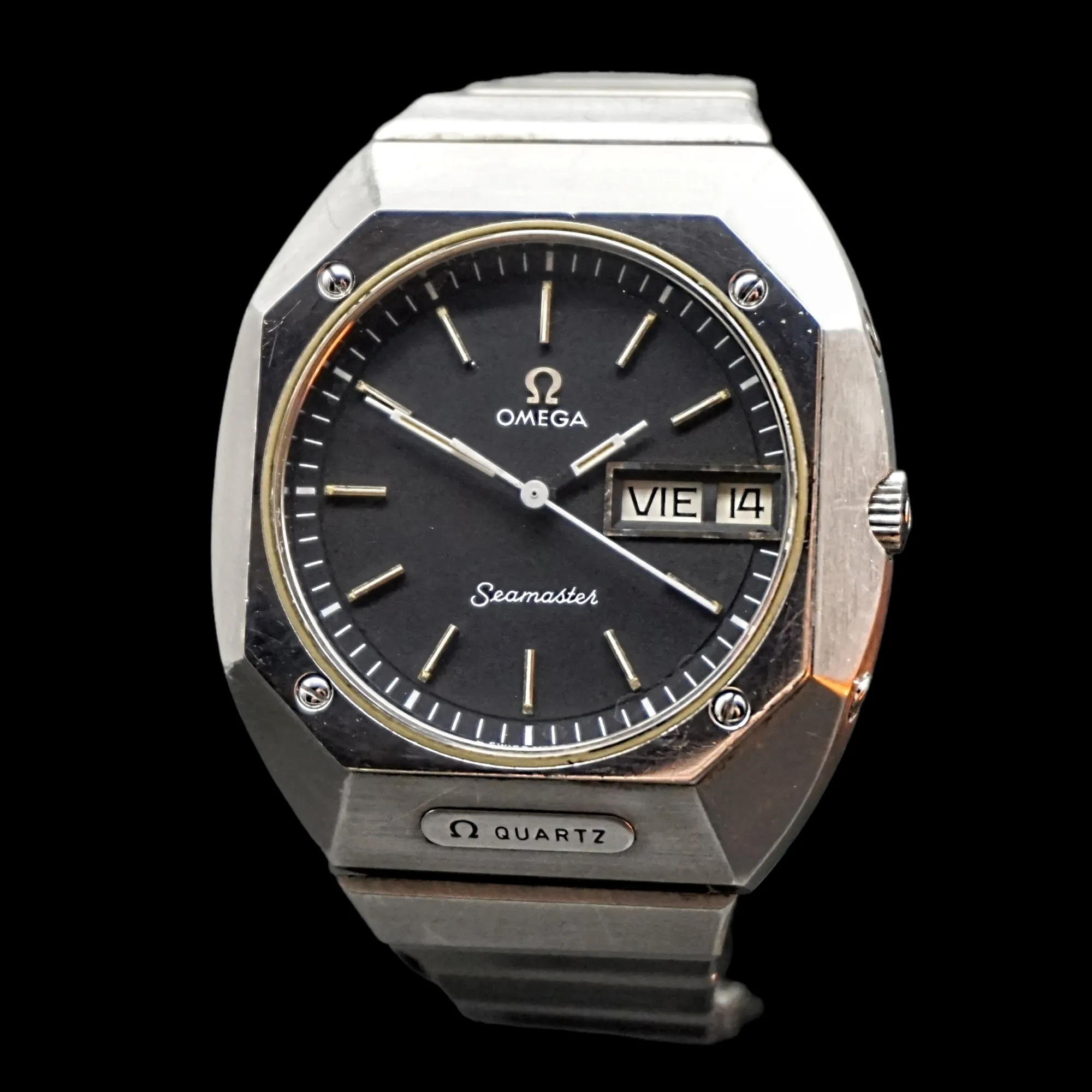 1975 OMEGA Seamaster Mariner Wristwatch Cal. 1310 Swiss Quartz Watch Ref. ST 396.0840