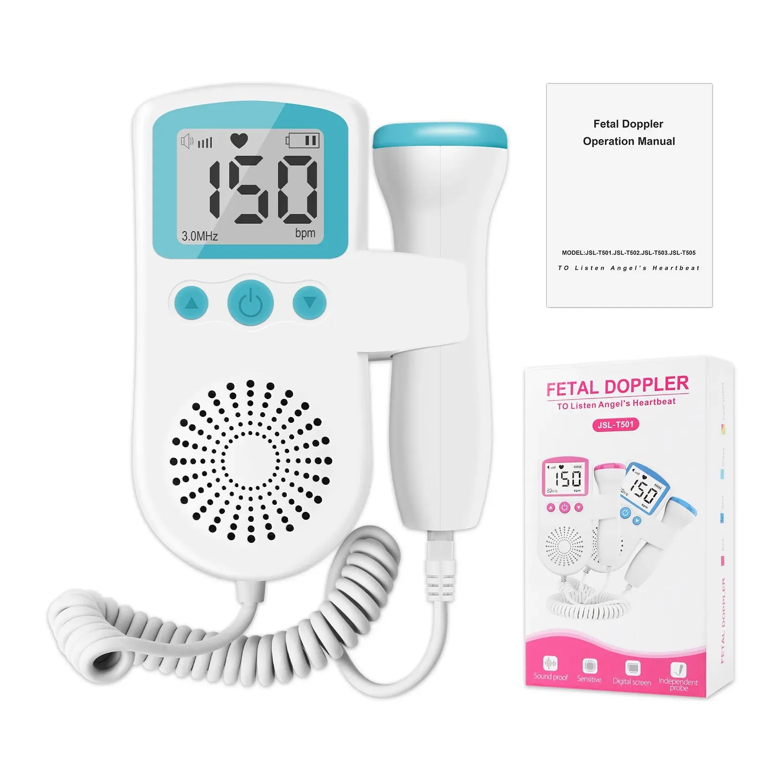 3MHz Ultrasonic Baby Heartbeat Monitor