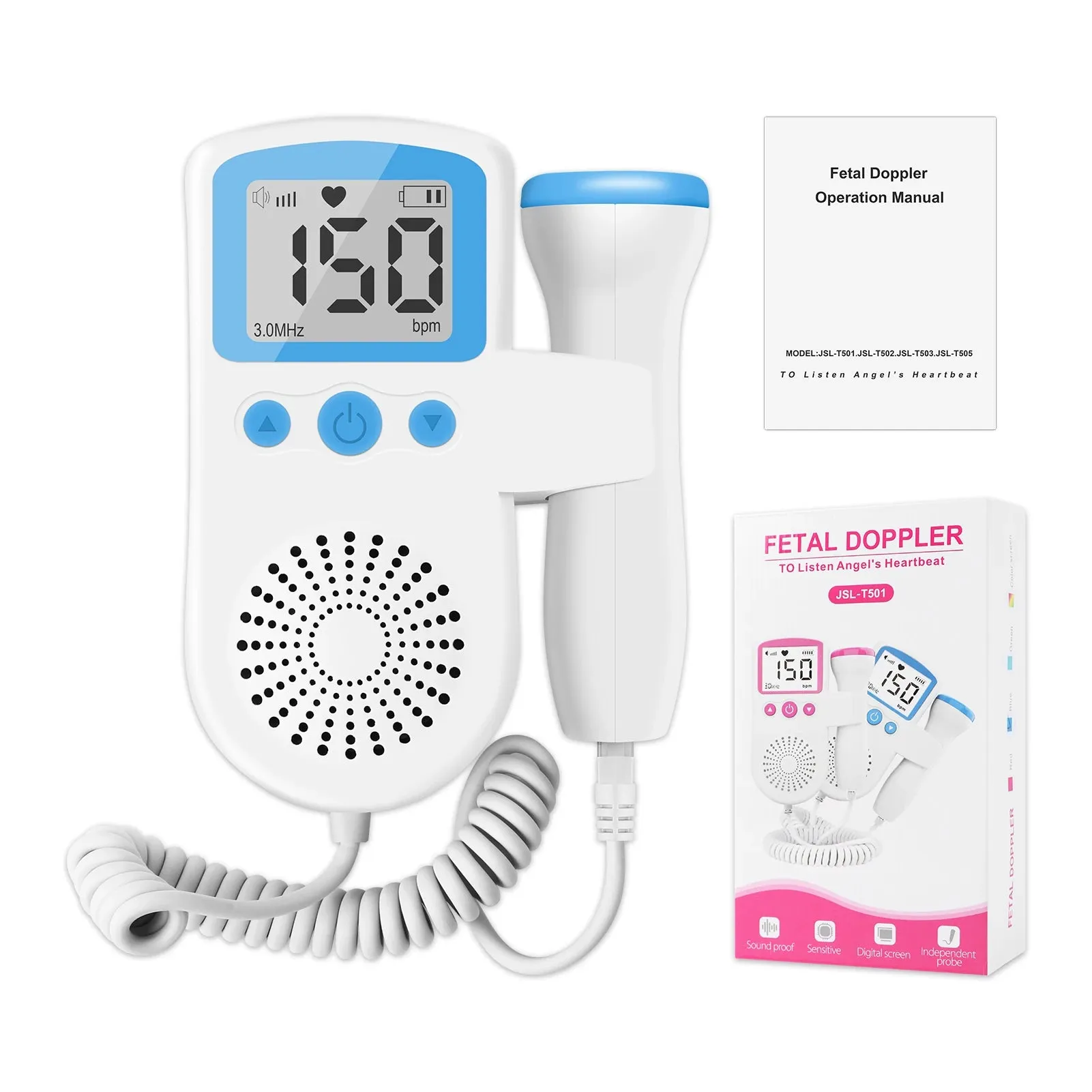 3MHz Ultrasonic Baby Heartbeat Monitor