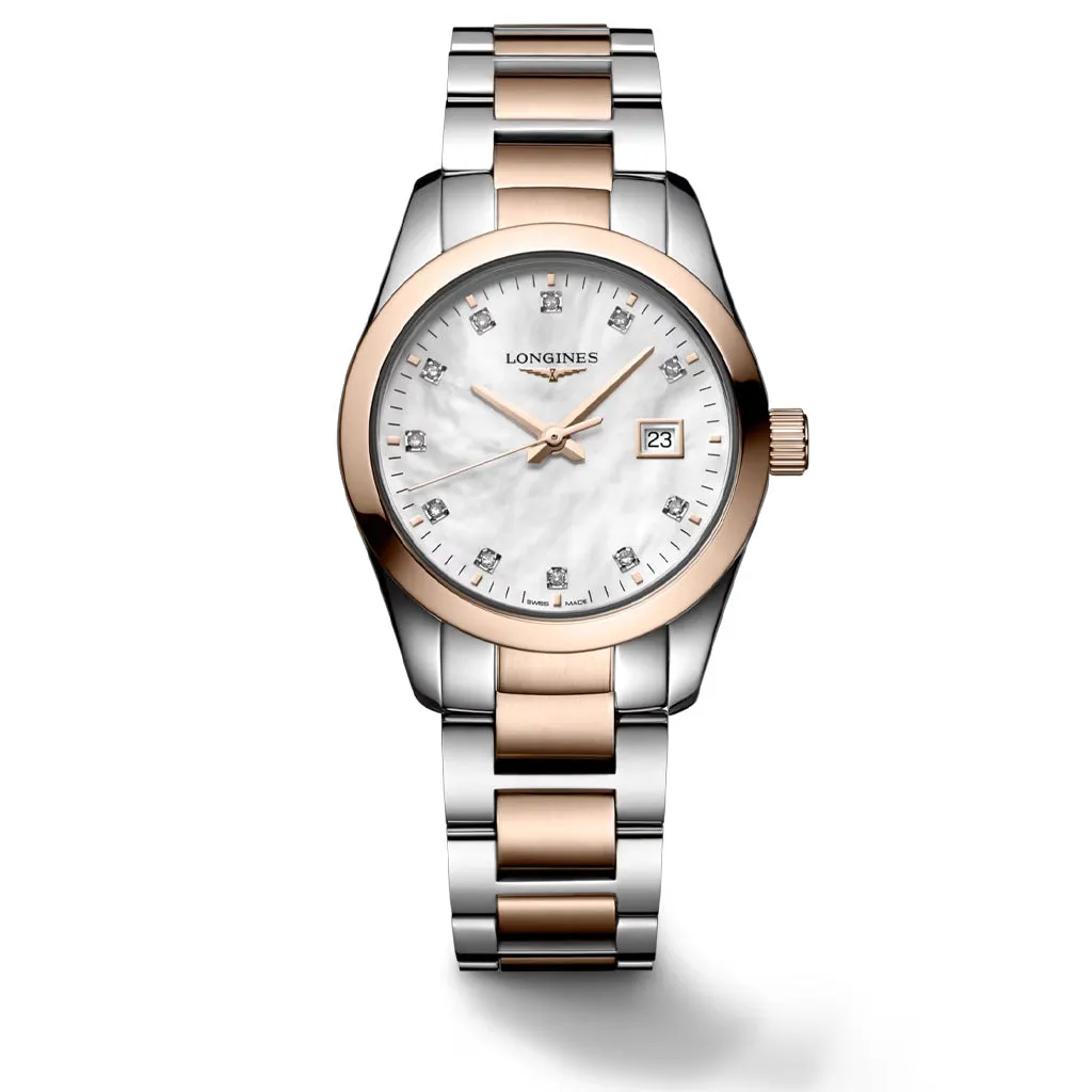 A LONGINES CONQUEST CLASSIC Quartz Date Watch on Bracelet L2.286.3.87.7