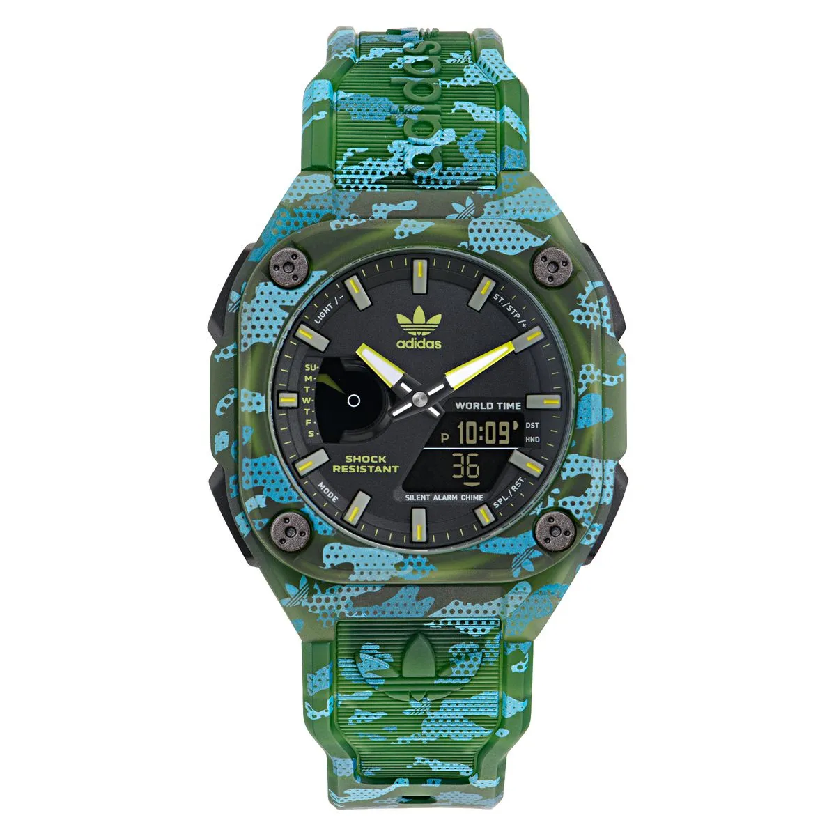 Adidas Originals Digital Neg Display Dial Unisex Ani-Digi Watch - AOST24075