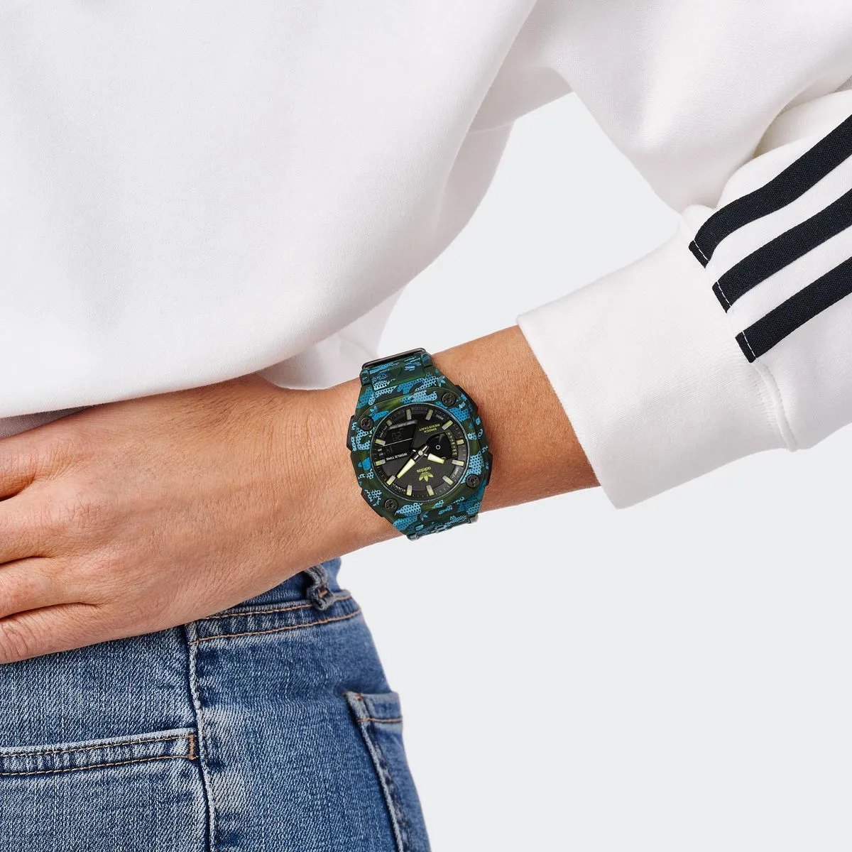 Adidas Originals Digital Neg Display Dial Unisex Ani-Digi Watch - AOST24075