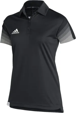 adidas Sideline 21 Primeblue Polo Shirt - Womens Multi-Sport XL Black-White