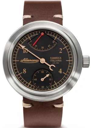 Allemano Watch Man Black Brushed Case