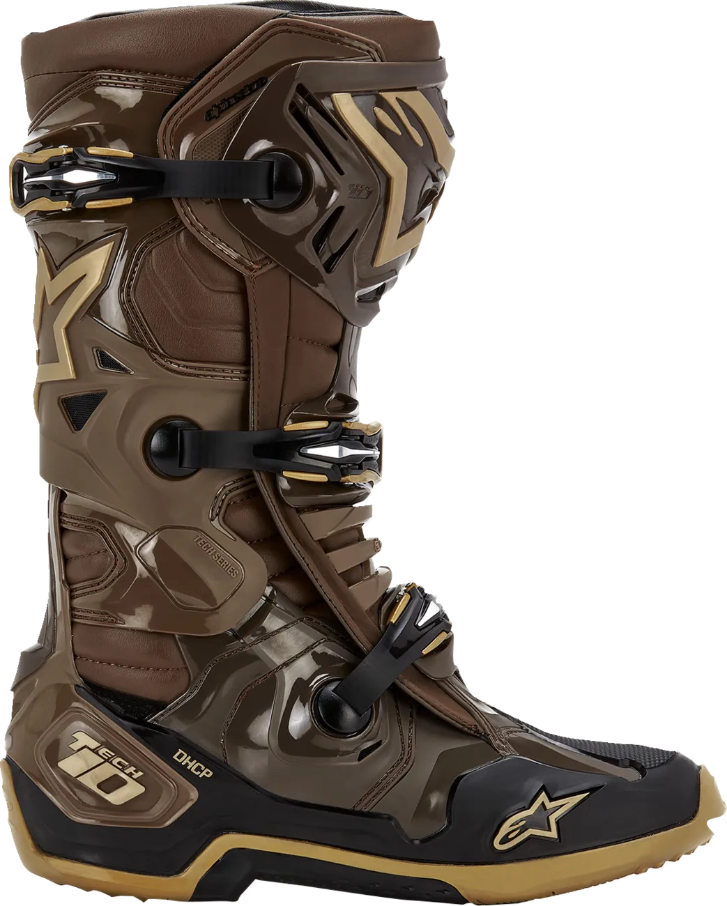 ALPINESTARS Limited Edition Squad '23 Tech 10 Boots - Brown/Gold - US 12 2010020-839-12
