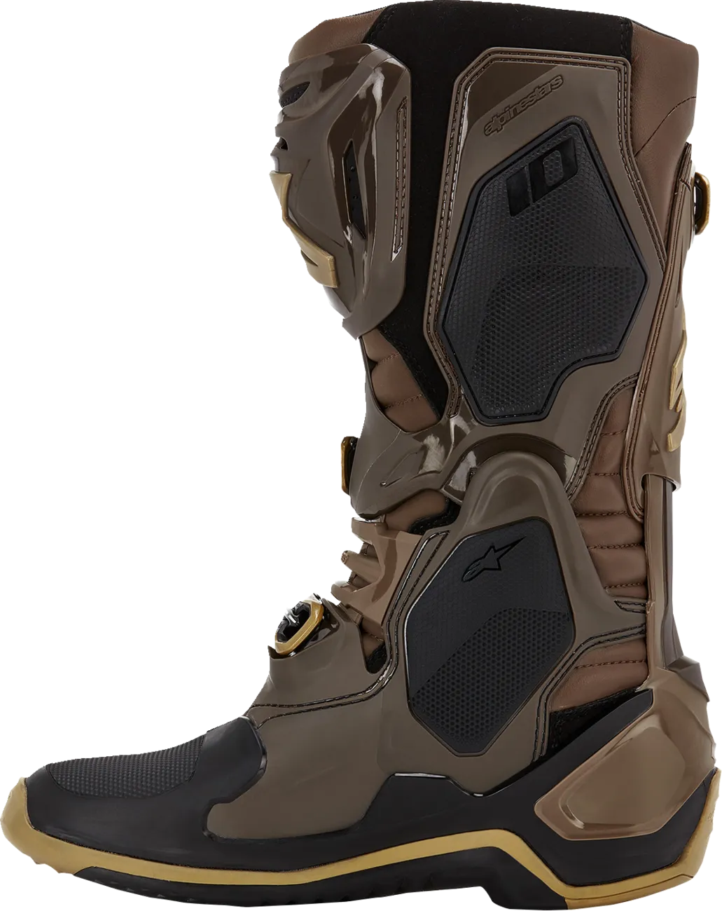 ALPINESTARS Limited Edition Squad '23 Tech 10 Boots - Brown/Gold - US 12 2010020-839-12