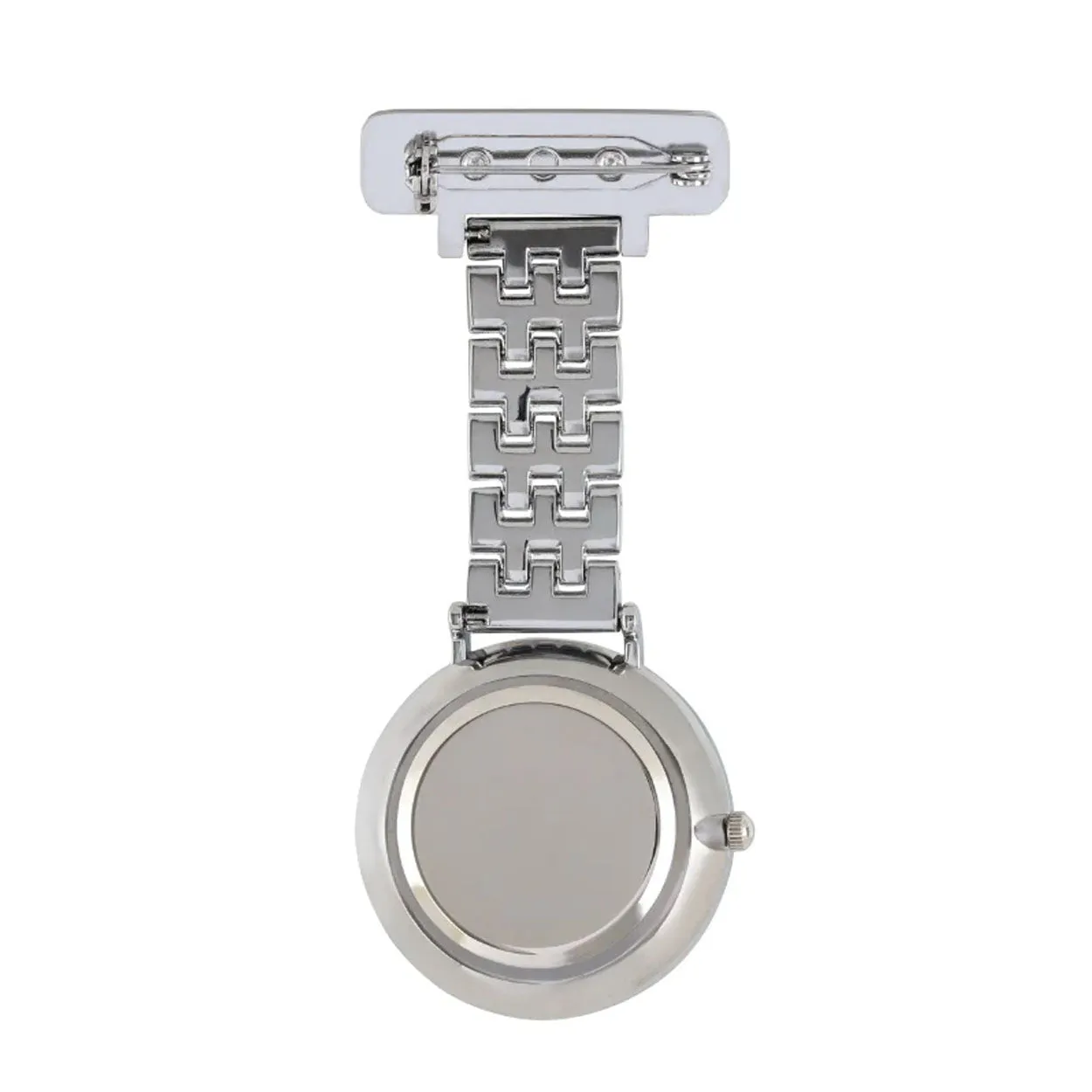 Annie Apple Nurses Fob Watch - Aurora - Navy/Silver - Link - 35mm