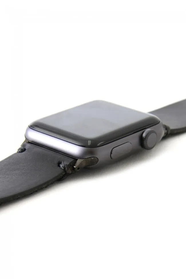 Apple Watch Band - Pueblo Leather Habanero - Silver Type 1