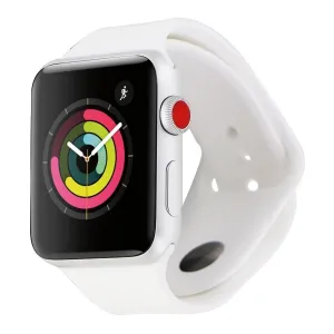 Apple Watch Nike  Series 3 (42mm) GPS LTE A1861 Silver Aluminum/White Sport Band