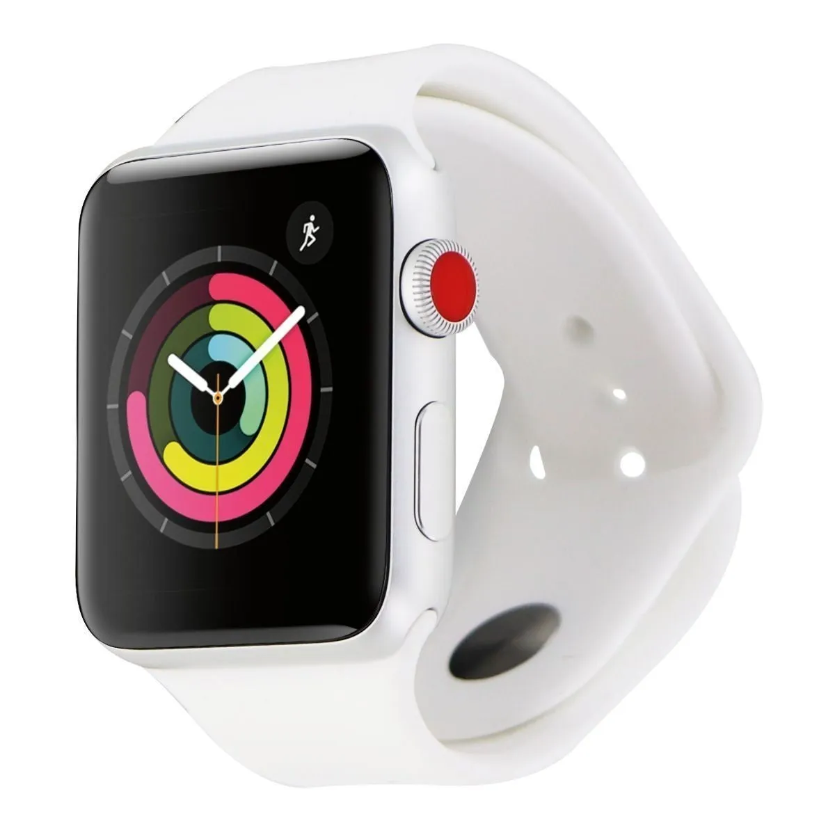 Apple Watch Nike  Series 3 (42mm) GPS LTE A1861 Silver Aluminum/White Sport Band