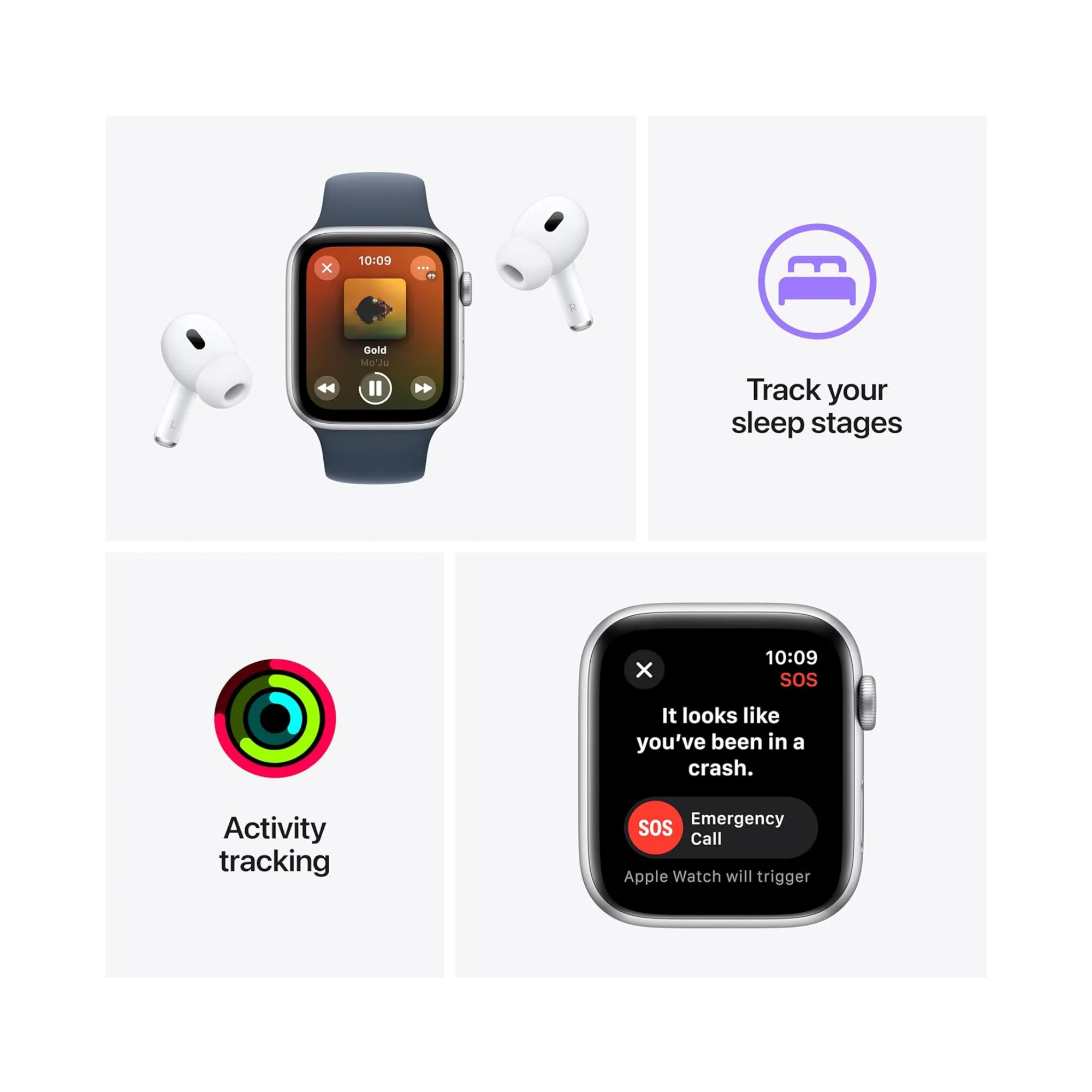 Apple Watch SE 2nd Gen GPS 40mm Midnight Aluminium Case - AU Version ( Open Never Used )