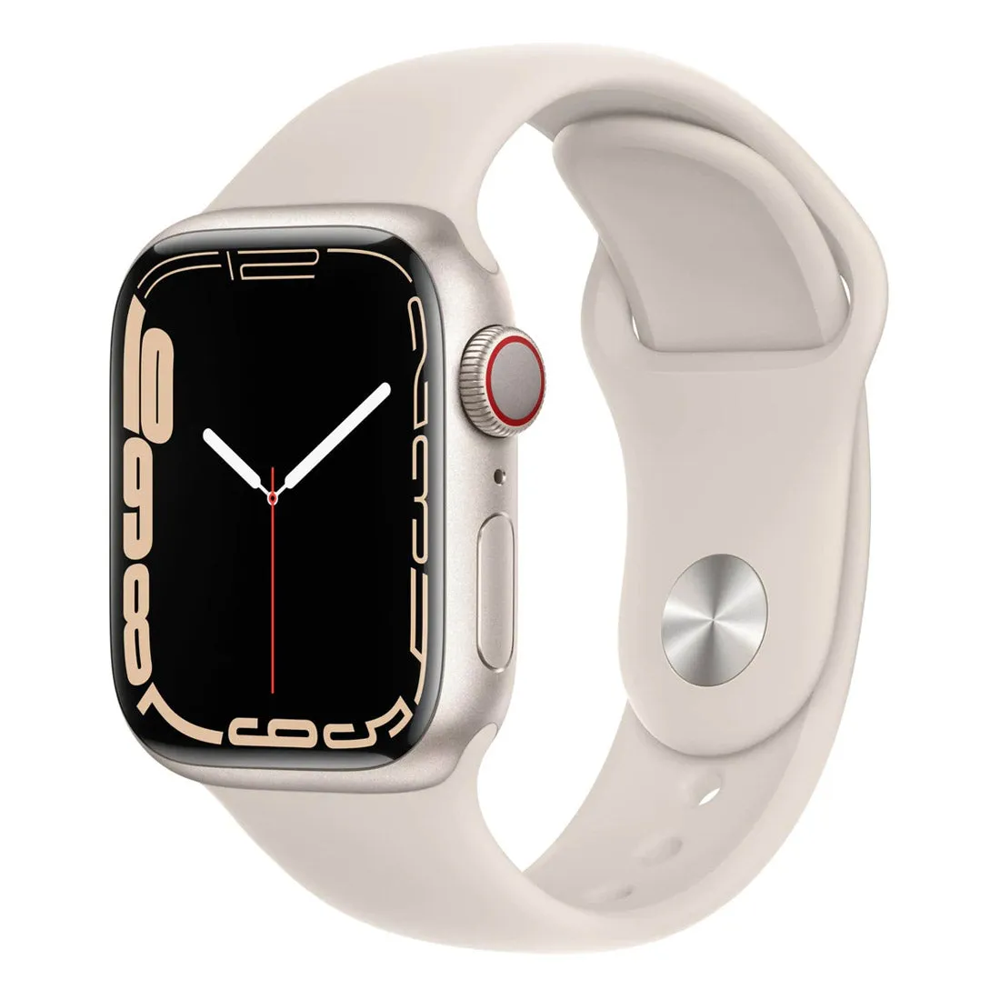 Apple Watch Series 7 GPS   Cellular, 41mm Starlight Aluminium Case with Starlight Sport Band - AU Version ( Refurbished Grade A)