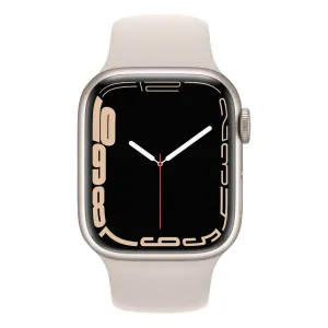 Apple Watch Series 7 GPS   Cellular, 41mm Starlight Aluminium Case with Starlight Sport Band - AU Version ( Refurbished Grade A)