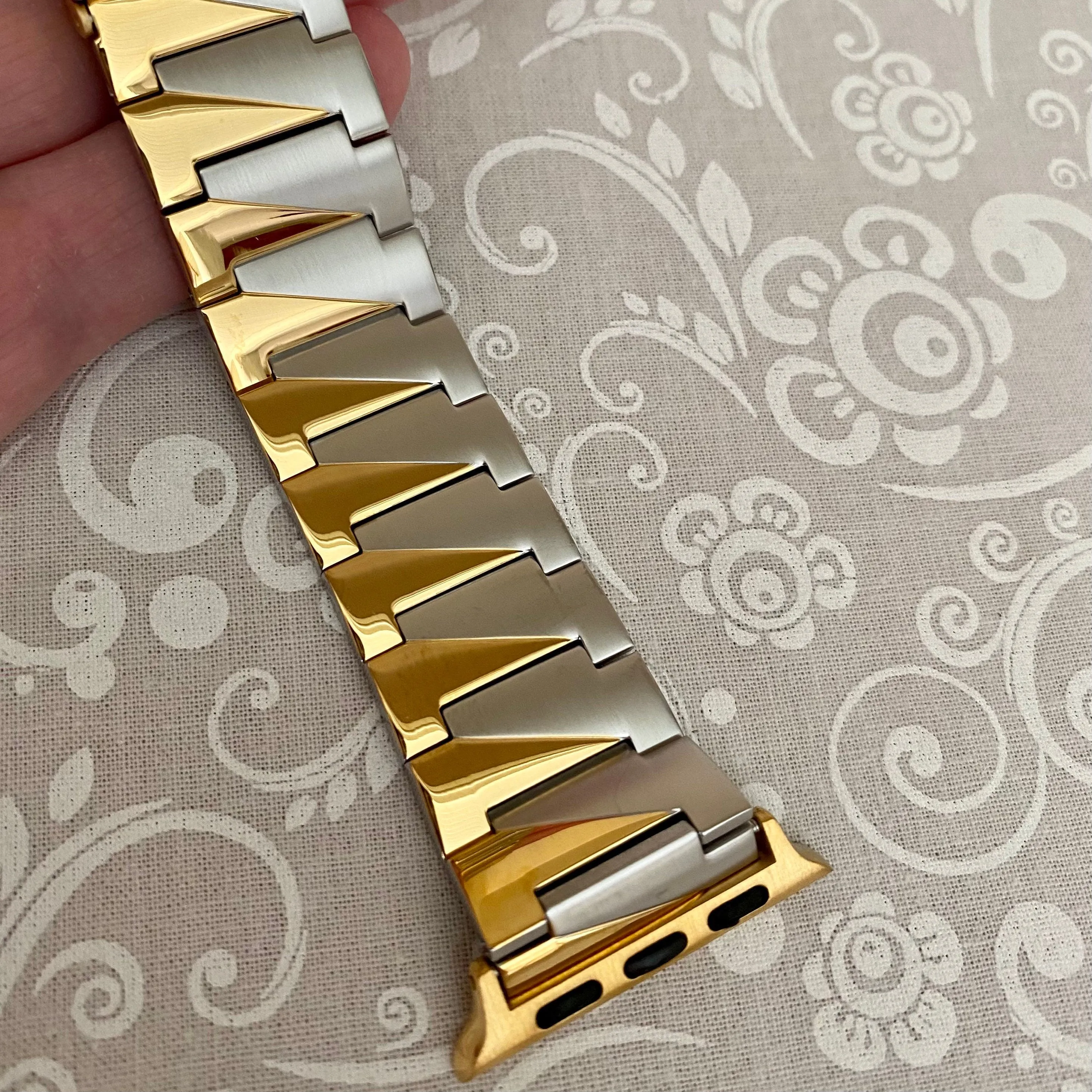 Apple Watch Two Tone Stainless Steel Watchband