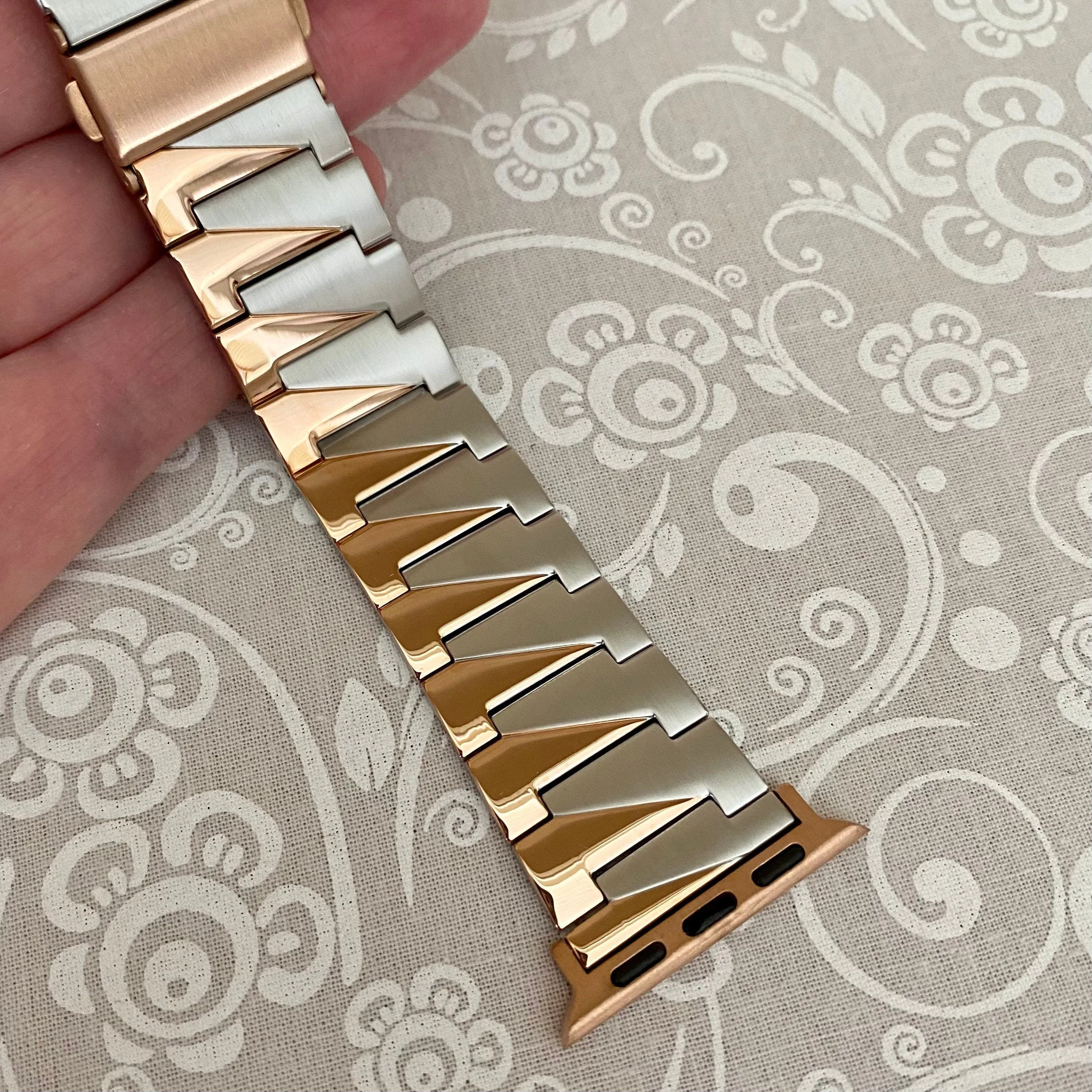 Apple Watch Two Tone Stainless Steel Watchband