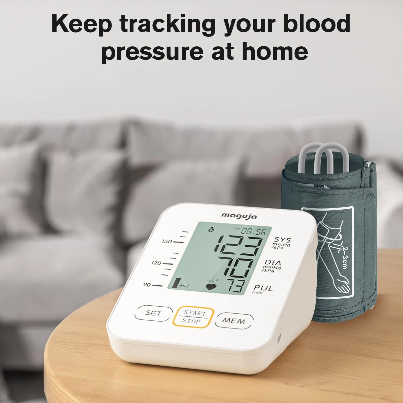 Arm Blood Pressure Monitor,maguja Blood Pressure Machine,BP Monitor Automatic Upper Arm Digital with Blood Pressure Cuff for Home Use