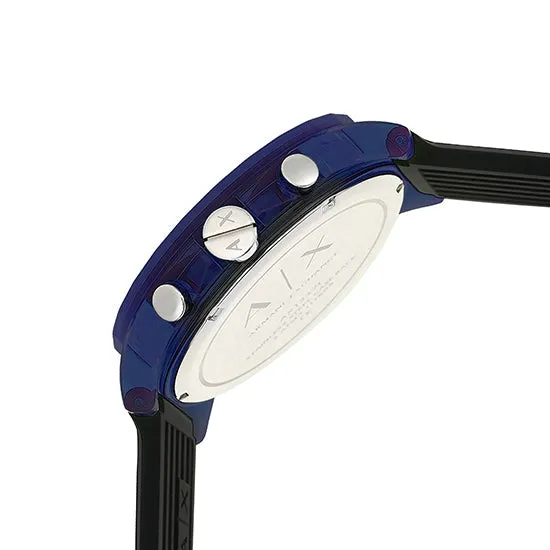Armani Exchange Outerbanks Blue Silicon Strap Men's Watch AX1339