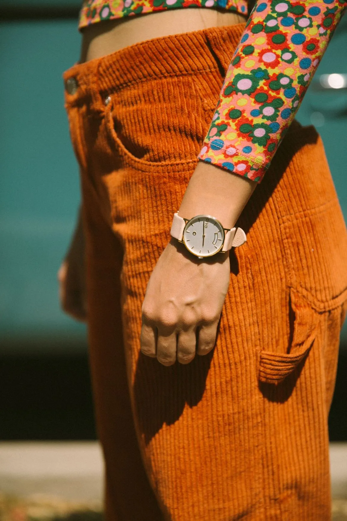 Arvo Awristacrat Watch - Gold - Sand Leather Band