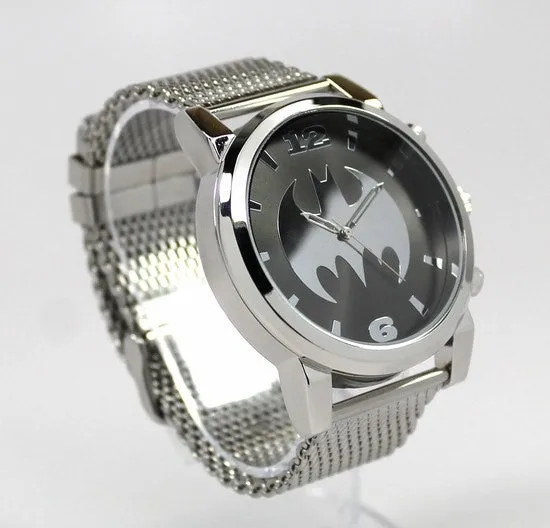 Batman Silvertone Mesh Strap Watch (BAT8043)