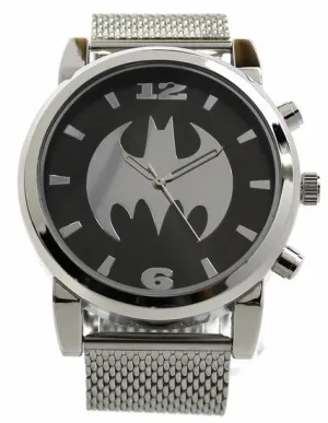 Batman Silvertone Mesh Strap Watch (BAT8043)
