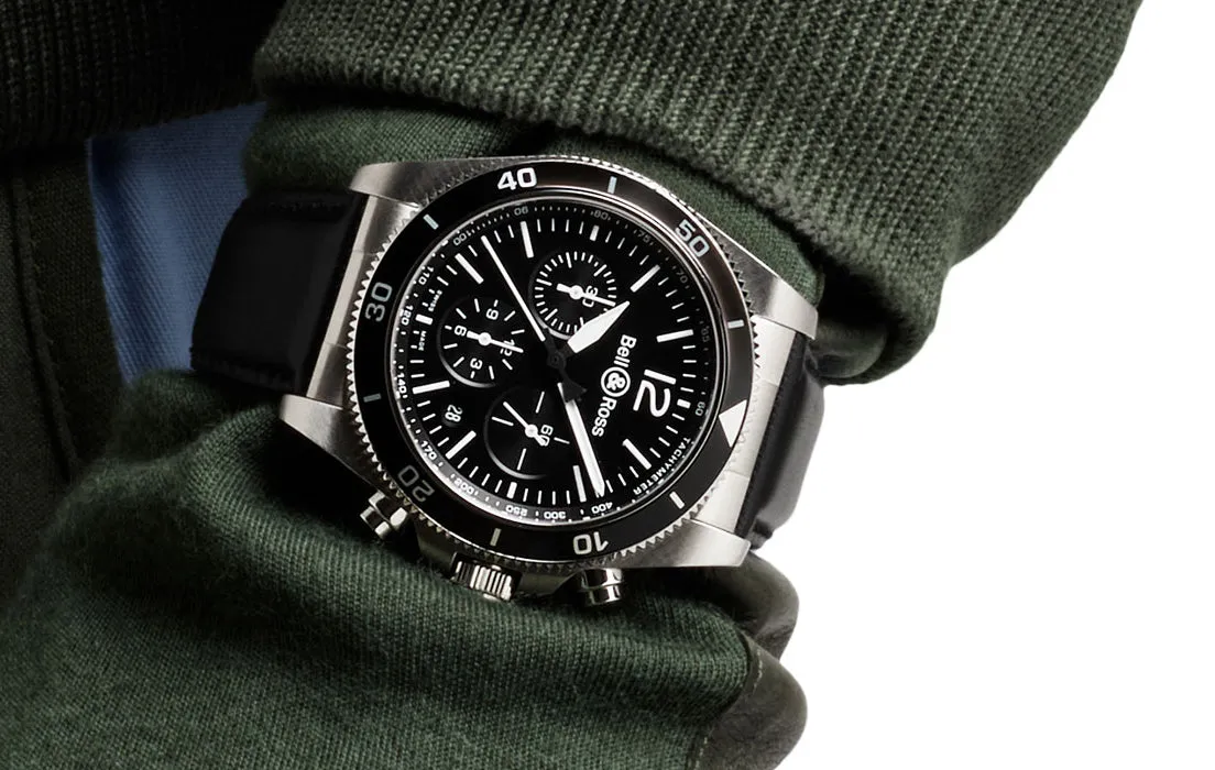 Bell & Ross Watch BRV3-94 Chrono Black Steel