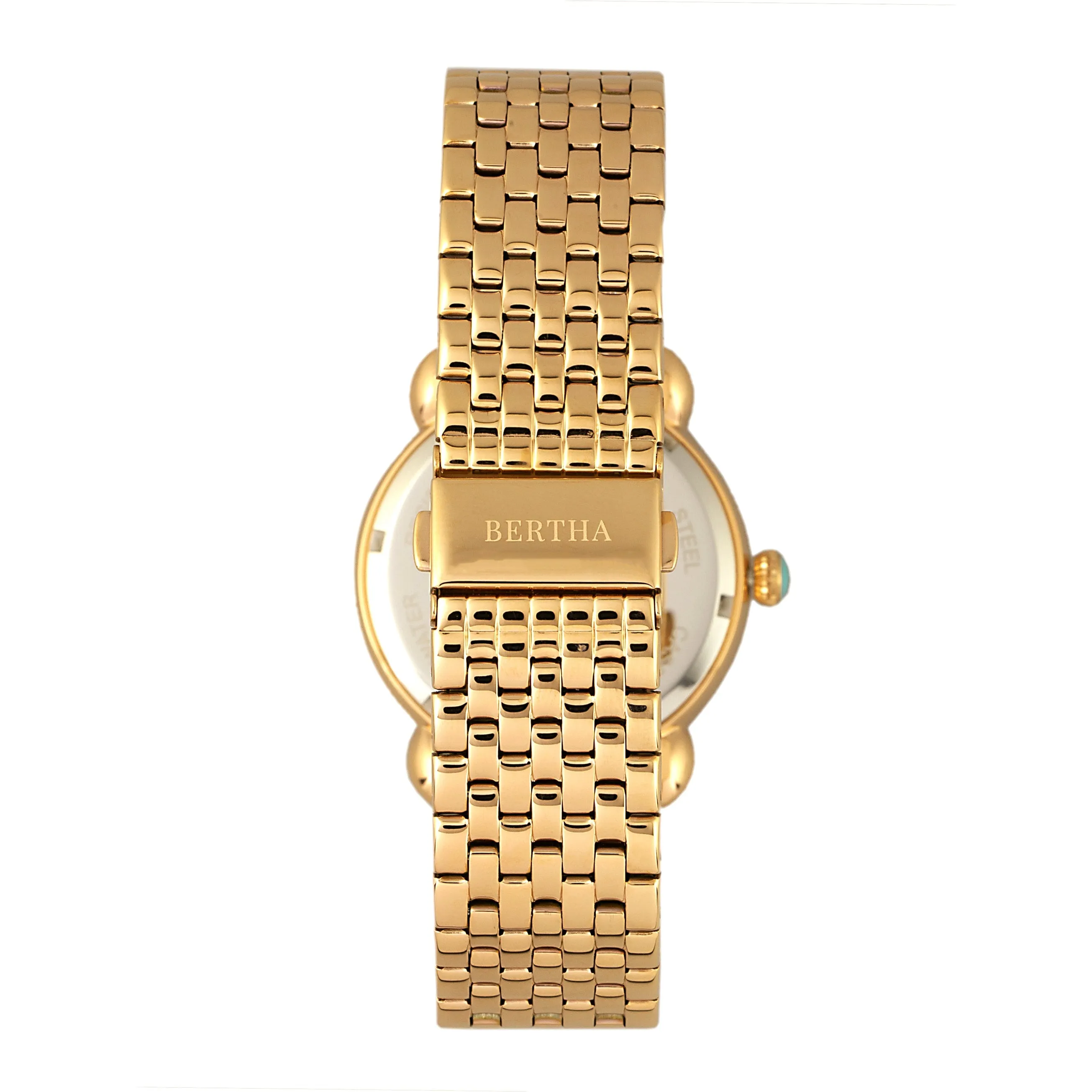 Bertha Ashley MOP Ladies Bracelet Watch - Gold