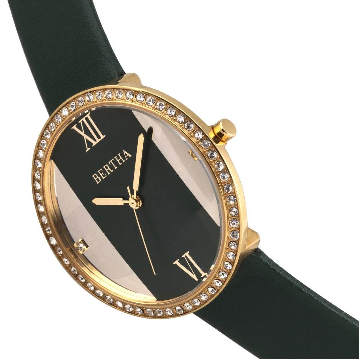 Bertha Ingrid Leather-Band Watch