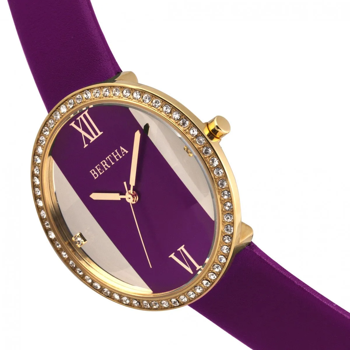 Bertha Ingrid Leather-Band Watch