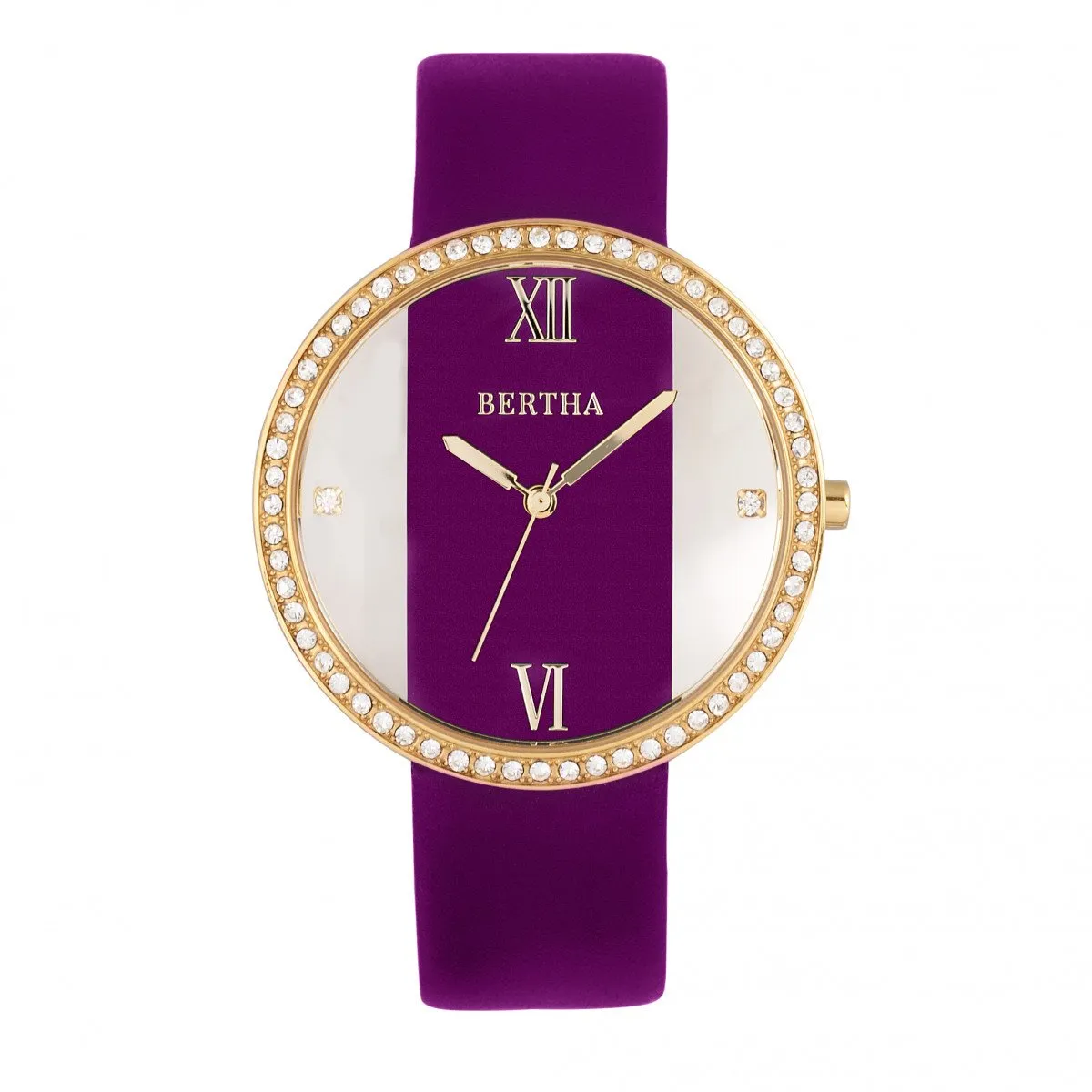 Bertha Ingrid Leather-Band Watch