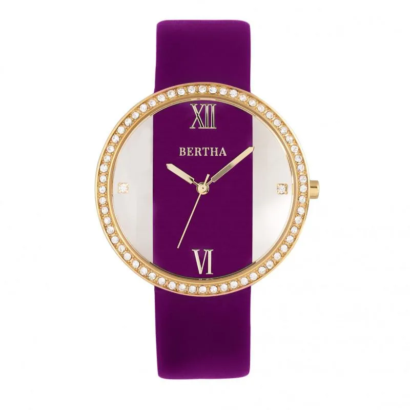 Bertha Ingrid Leather-Band Watch