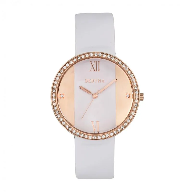 Bertha Ingrid Leather-Band Watch