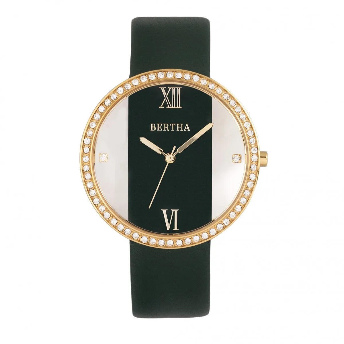 Bertha Ingrid Leather-Band Watch