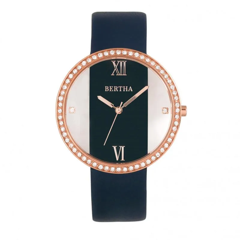 Bertha Ingrid Leather-Band Watch