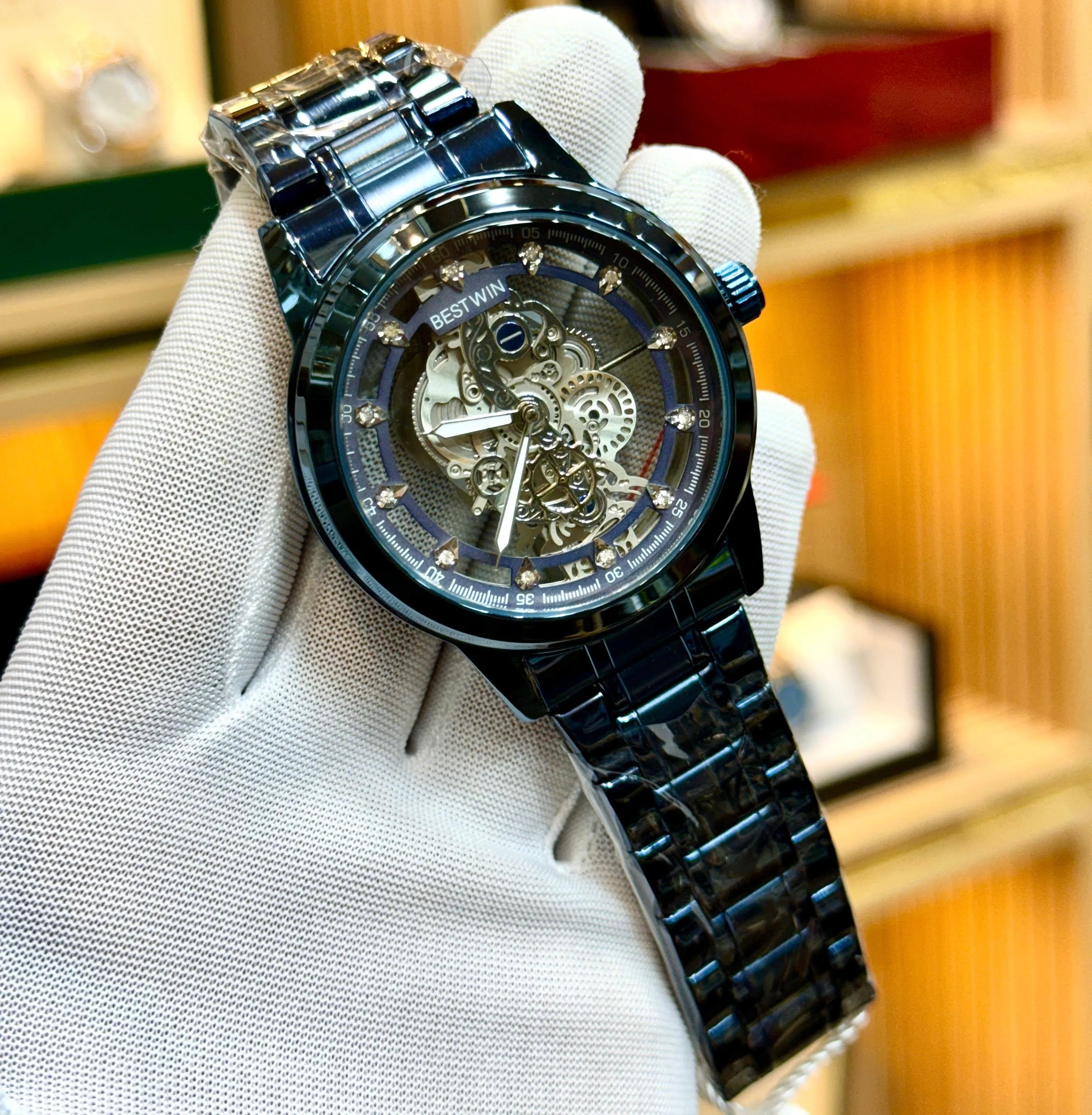 BESTWIN Original - Fully Skeleton Face Watch with Quartz Movement