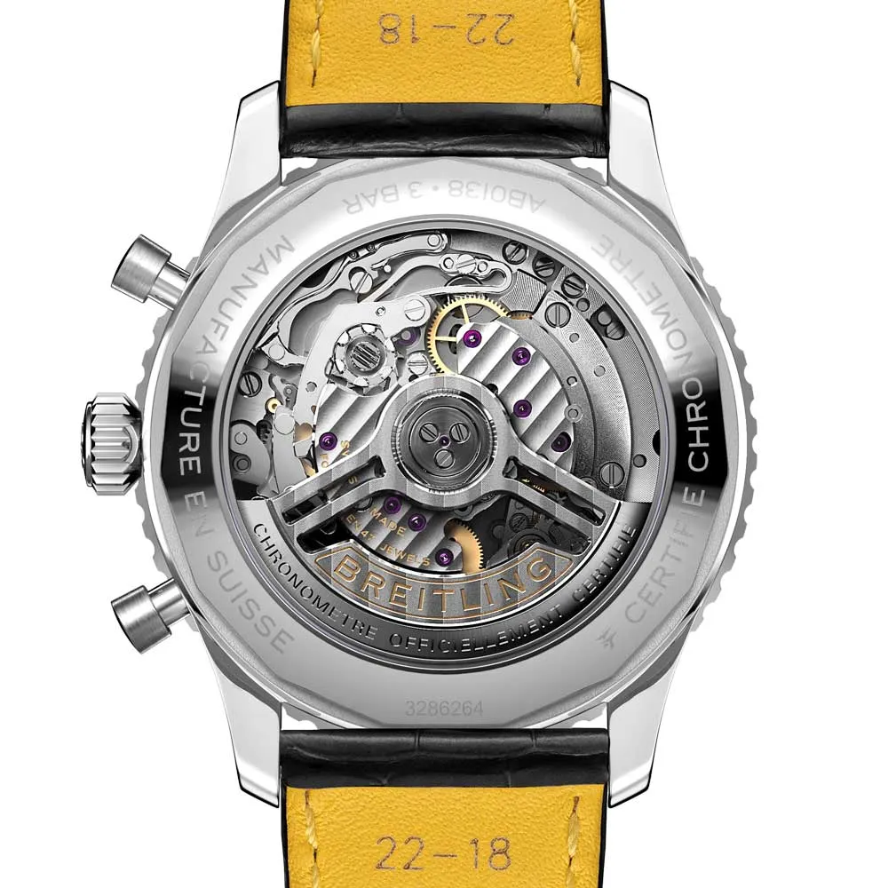 Breitling Navitimer B01 Chronograph 43mm Silver Dial Automatic Gents Watch AB0138241G1P1