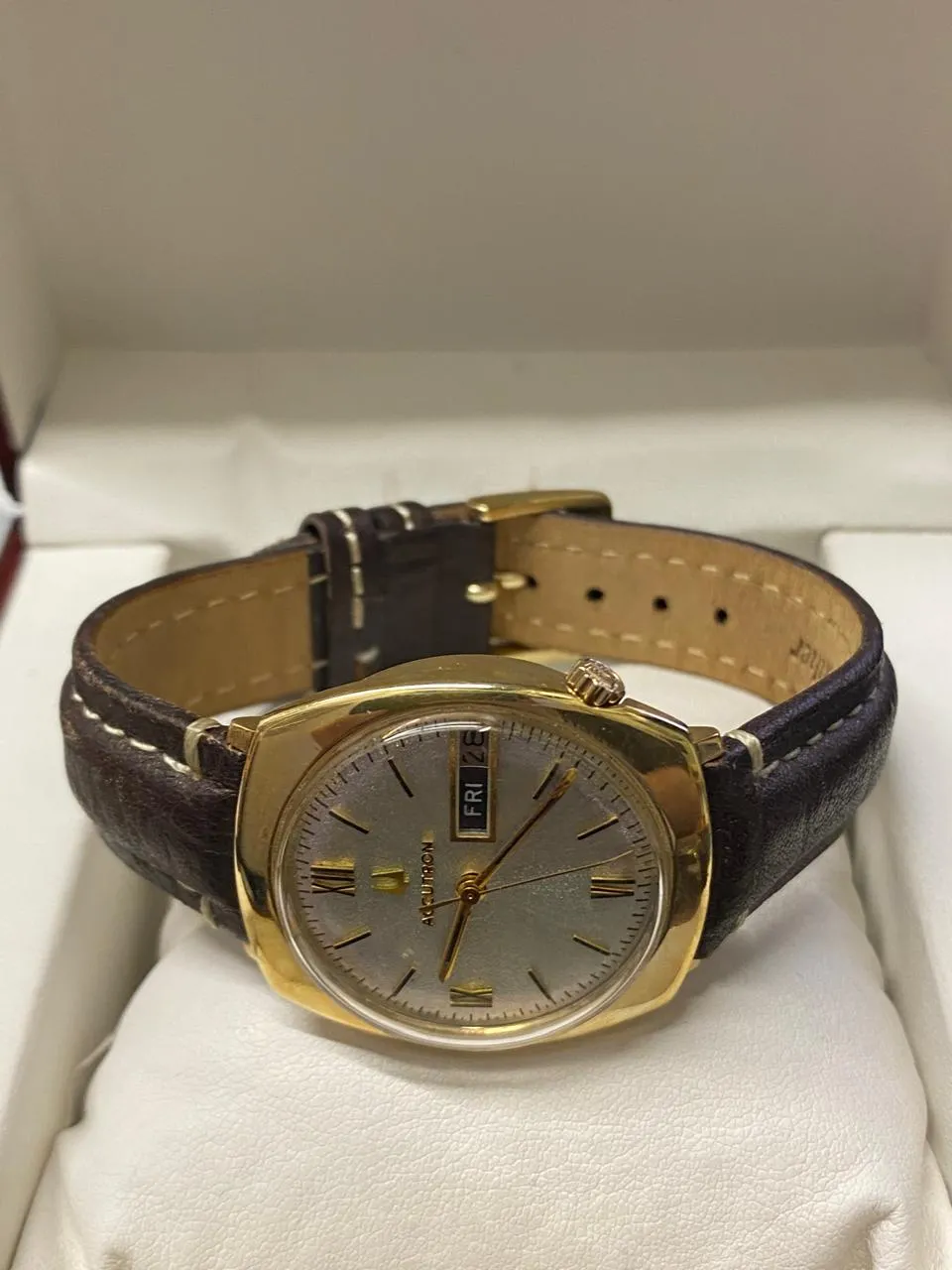 BULOVA ACCUTRON 14K Gold Unique Beautiful Men's Wristwatch - $10K APR w/ COA!!!