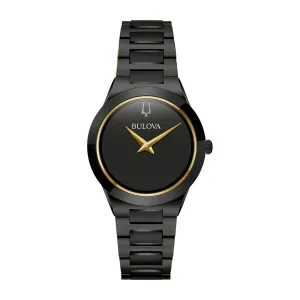 Bulova Millenia 32MM Black Stainless Steel Watch. 98L314