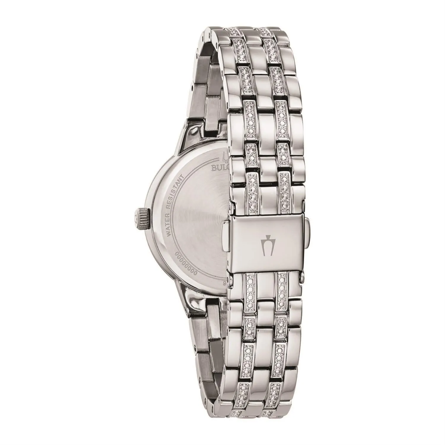 Bulova Watch with 32MM Blue Round Dial and Stainless Steel Bracelet. 96L276