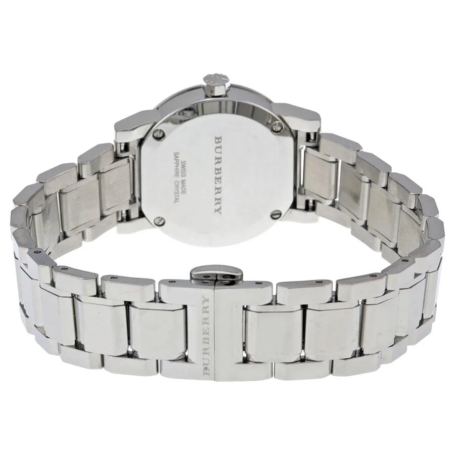 Burberry New Classic Silver Dial Stainless Steel Ladies Watch BU9230