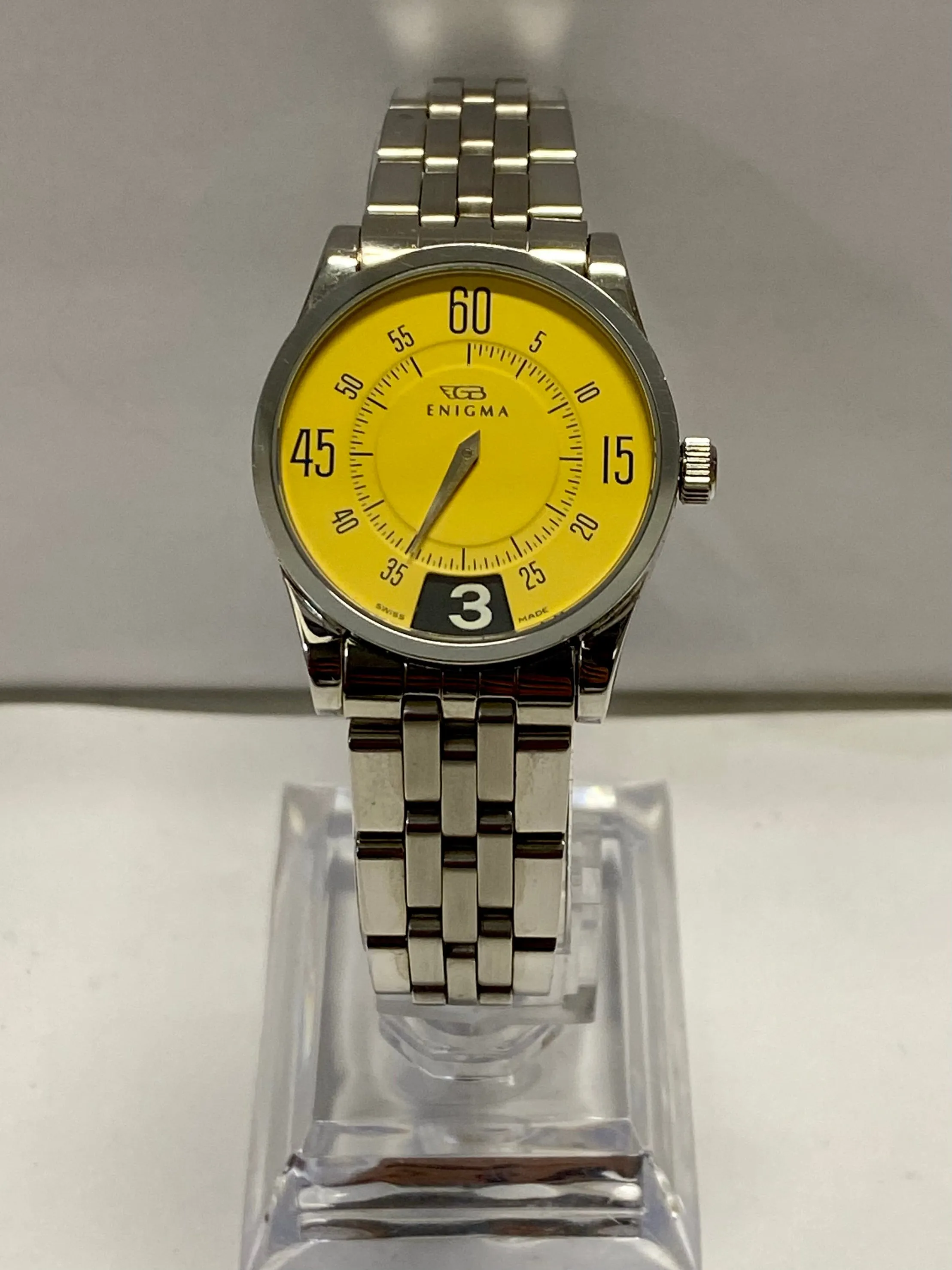 BVLGARY Enigma By Gianni Bulgari SS Unisex Very Unique Watch - $8K APR w/ COA!