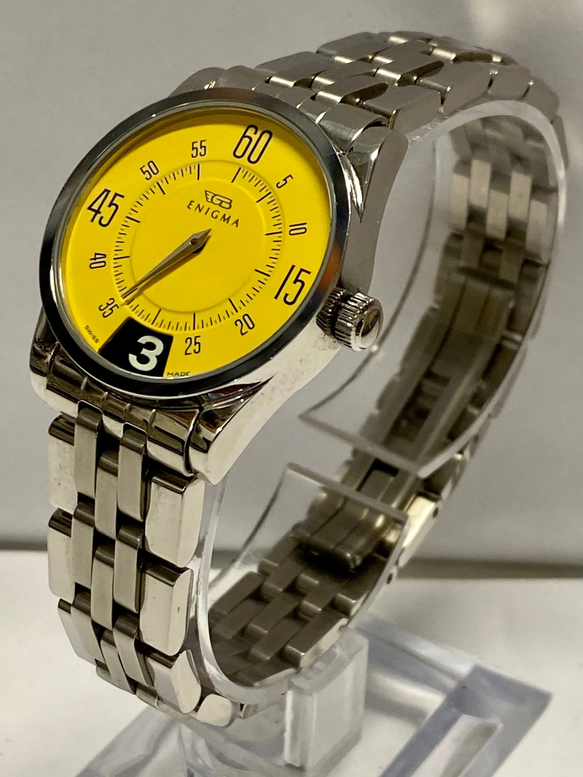 BVLGARY Enigma By Gianni Bulgari SS Unisex Very Unique Watch - $8K APR w/ COA!