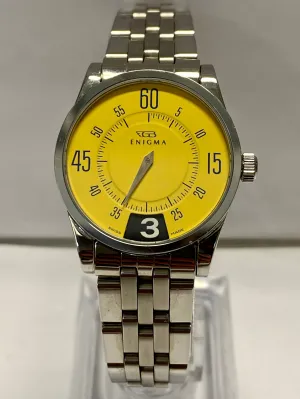 BVLGARY Enigma By Gianni Bulgari SS Unisex Very Unique Watch - $8K APR w/ COA!