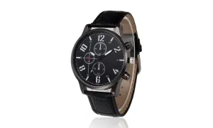 Casual Leather Quartz Watch For Men